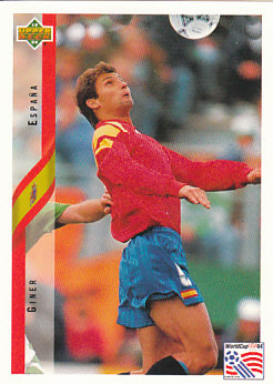 Giner Spain Upper Deck World Cup 1994 Eng/Ita #162